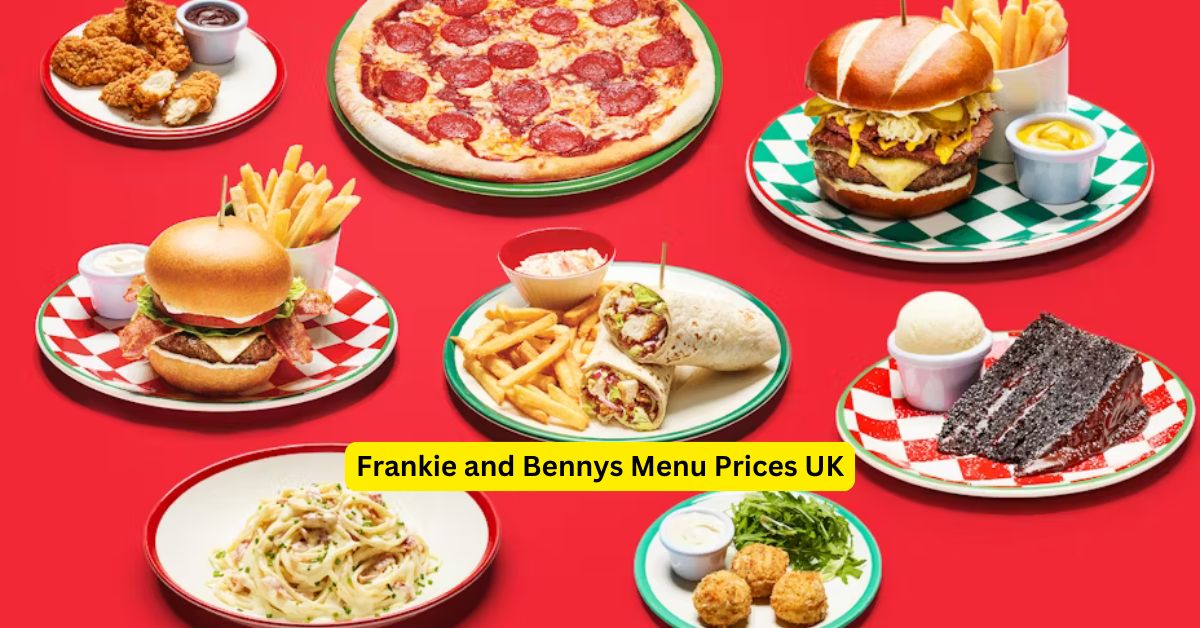 Frankie and Bennys Menu